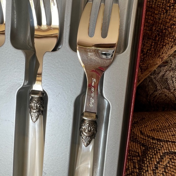 EME Italy Napoleon Cocktail/Seafood Forks 18/10 Set of 4 - Picture 5 of 13